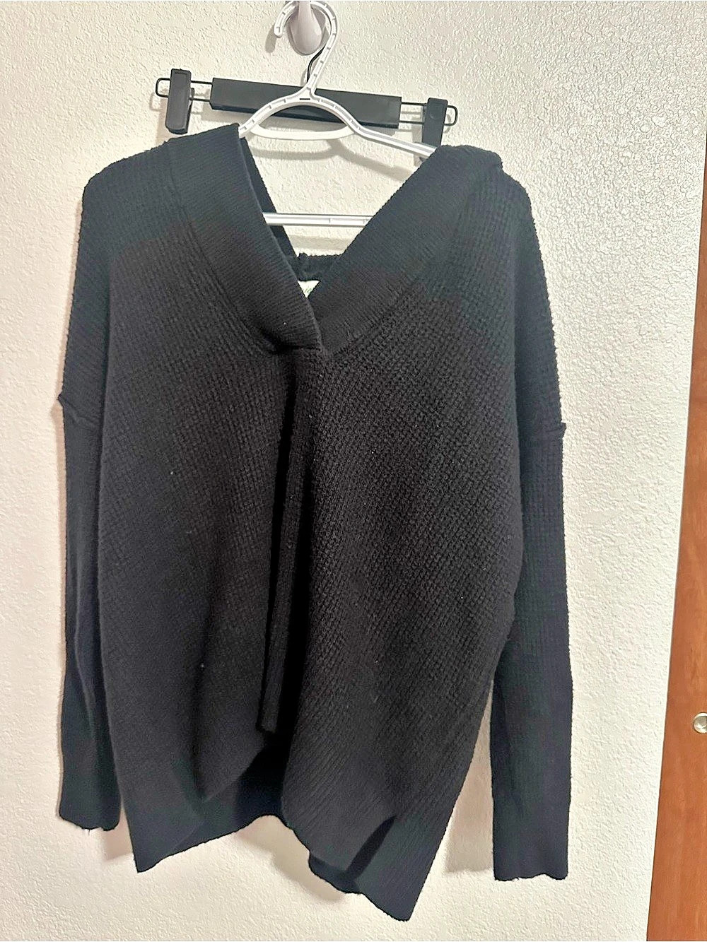 aerie Black Cowl Neck Sweater Size XS Like New